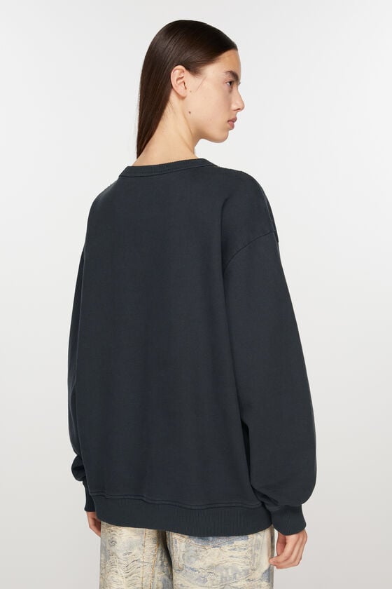 Acne Studios Sweatshirt mit Stempel-Logo Fabrikverkauf