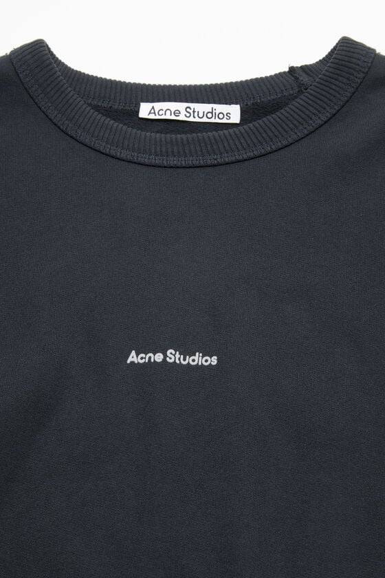 Acne Studios Sweatshirt mit Stempel-Logo Fabrikverkauf