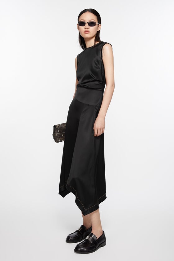 Acne Studios Ärmelloses Kleid aus Satin Günstig kaufen