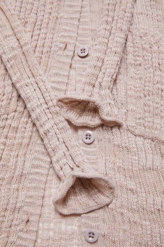 Acne Studios Cardigan aus breitem Rippstrick Versandkostenfrei