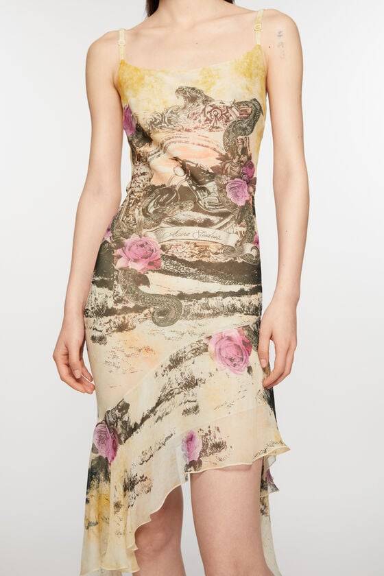 Acne Studios Bedrucktes Trägerkleid Begrenztes Angebot