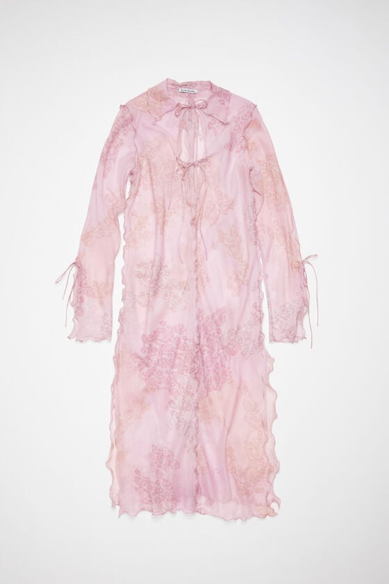 Acne Studios Bedrucktes Kleid aus Chiffon Online Shopping