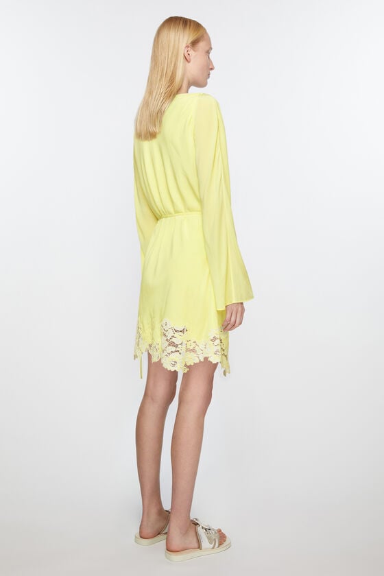 Acne Studios Kleid mit Spitzenbesatz Saisonschlussverkauf
