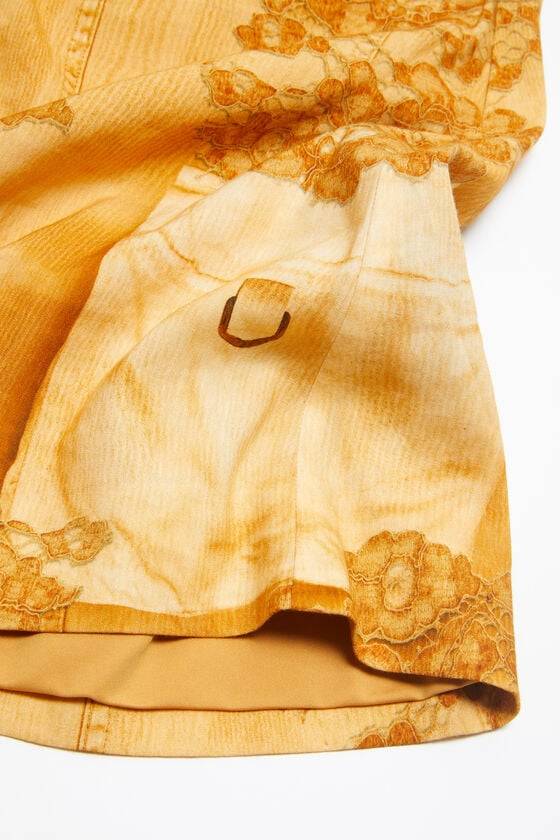 Acne Studios Trägerkleid mit Trompe-l'oeil-Print Osterangebot
