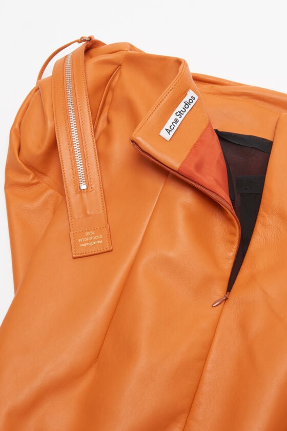 Acne Studios Leather zipper tape dress Laufsteg-Show Valentinstagsangebot