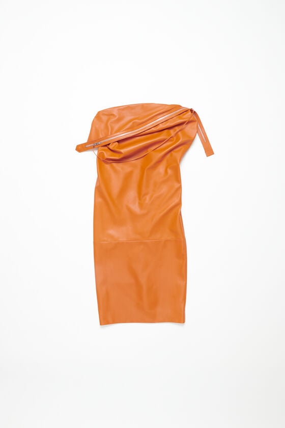 Acne Studios Leather zipper tape dress Laufsteg-Show Valentinstagsangebot