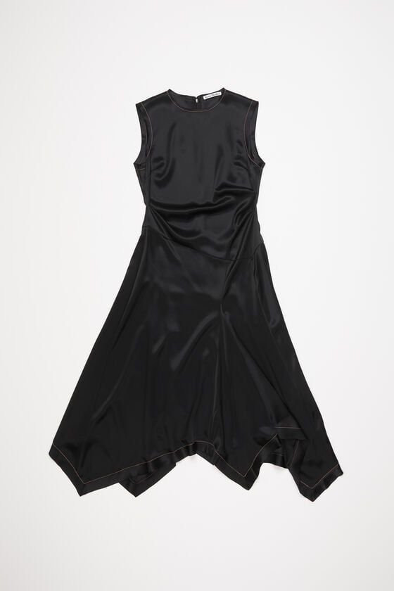 Acne Studios Ärmelloses Kleid aus Satin Jubiläumsangebot