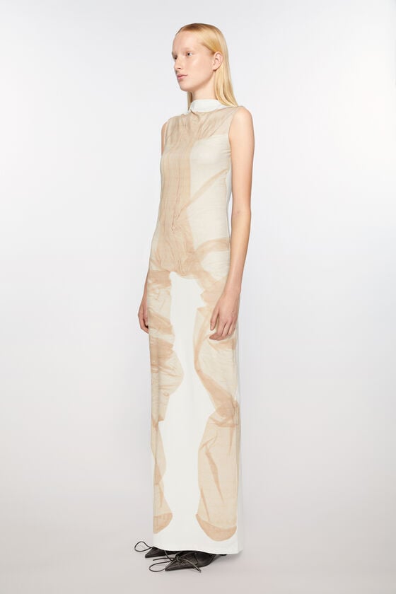 Acne Studios Bedrucktes langes Kleid Laufsteg-Show Zeitlich begrenztes Angebot