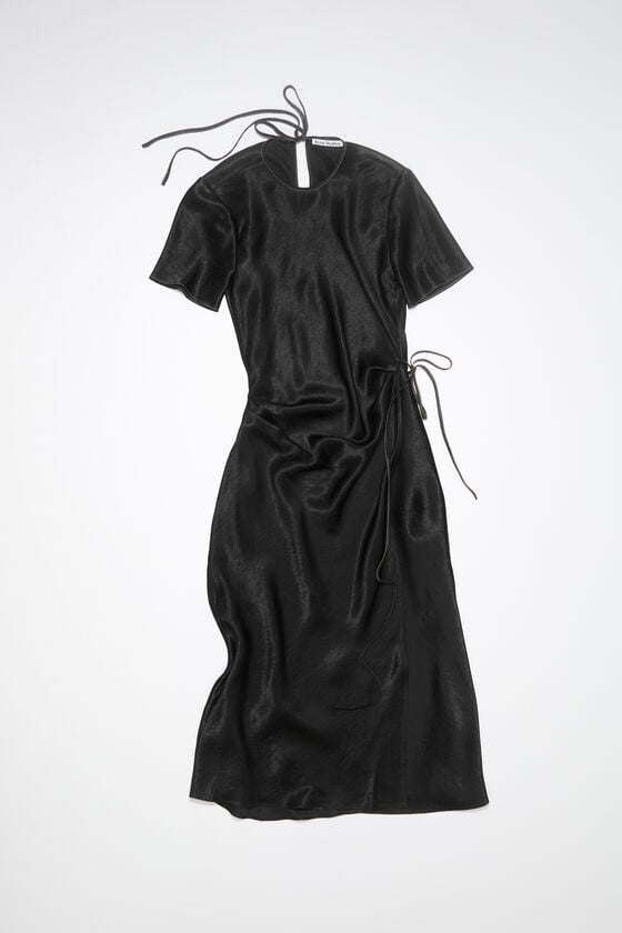 Acne Studios Wickelkleid aus Satin Tägliche Deals