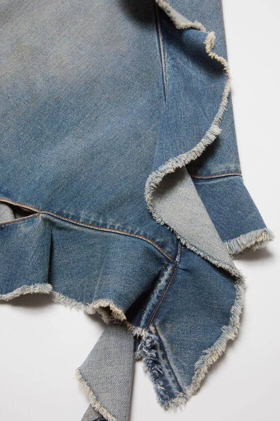 Acne Studios Jeanskleid mit Rüschen Sonderangebote