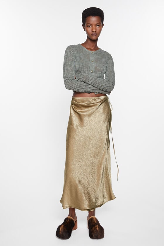 Acne Studios Wickelrock aus Satin Flash Sale
