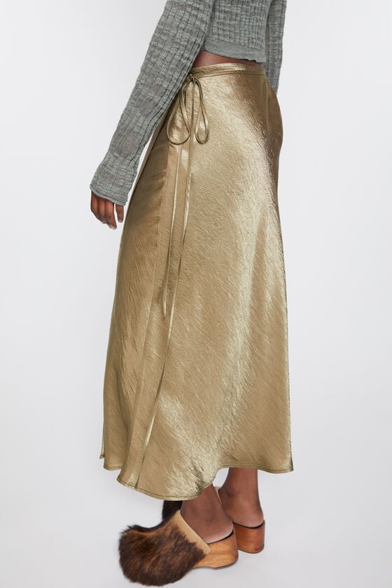 Acne Studios Wickelrock aus Satin Flash Sale
