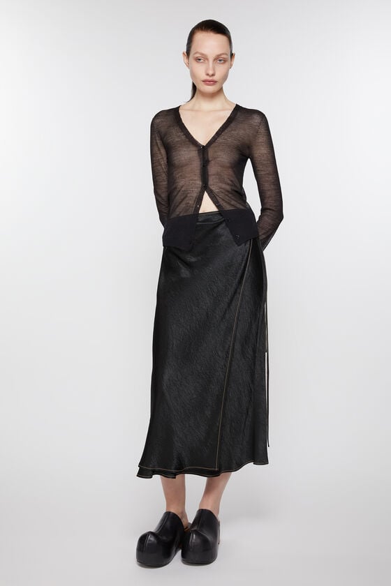 Acne Studios Wickelrock aus Satin Begrenztes Angebot