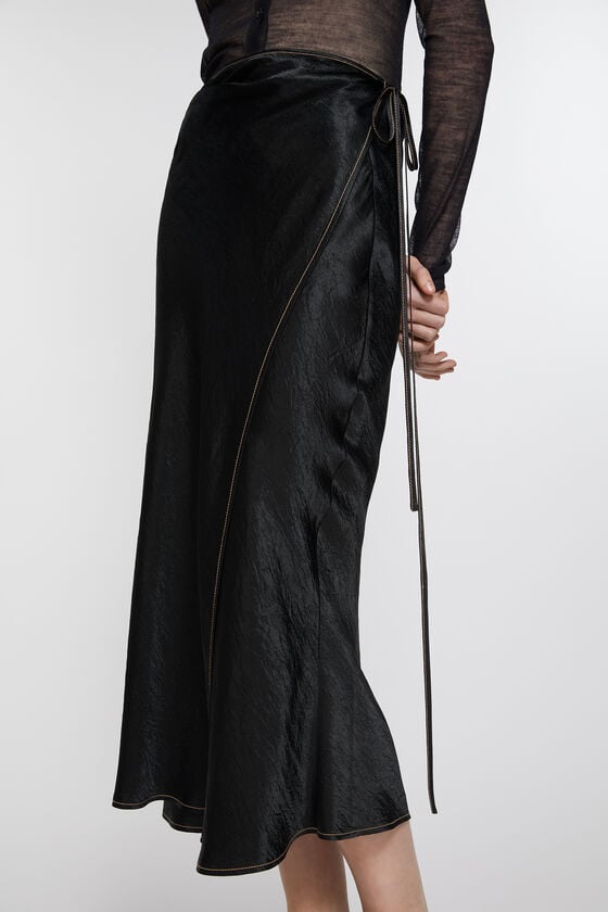 Acne Studios Wickelrock aus Satin Begrenztes Angebot
