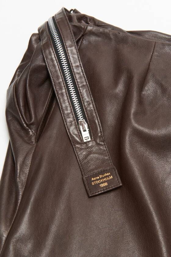 Acne Studios Leather zipper tape skirt Laufsteg-Show Black Friday