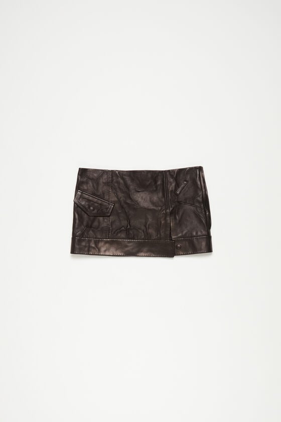 Acne Studios Minirock aus Knitterleder Laufsteg-Show Zeitlich begrenztes Angebot