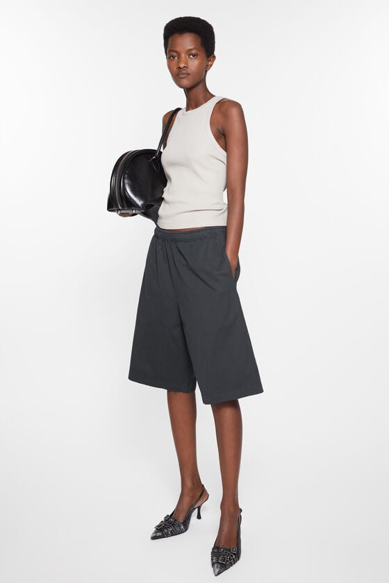 Acne Studios Jerseyshorts mit Logo-Stempel Tägliche Deals