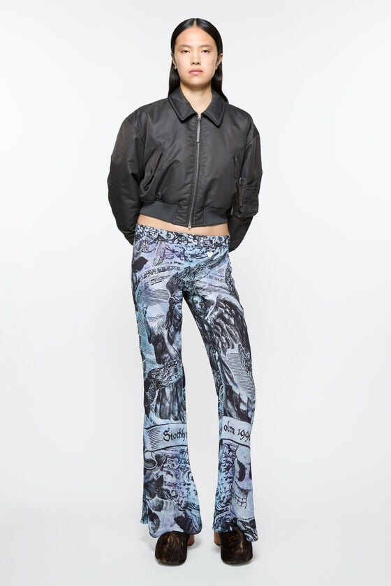 Acne Studios Bedruckte Hose Bis zu 50% Rabatt