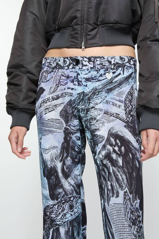 Acne Studios Bedruckte Hose Bis zu 50% Rabatt