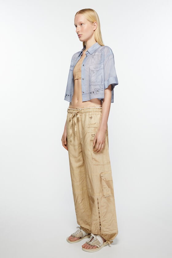 Acne Studios Bedruckte Hose mit entspannter Passform Bis zu 60% Rabatt