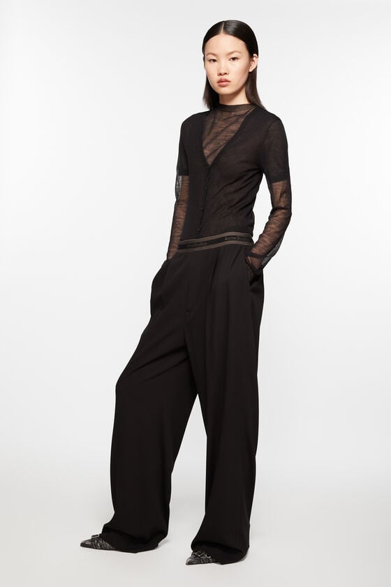 Acne Studios Hose mit Logo-Tape Bis zu 65% Rabatt