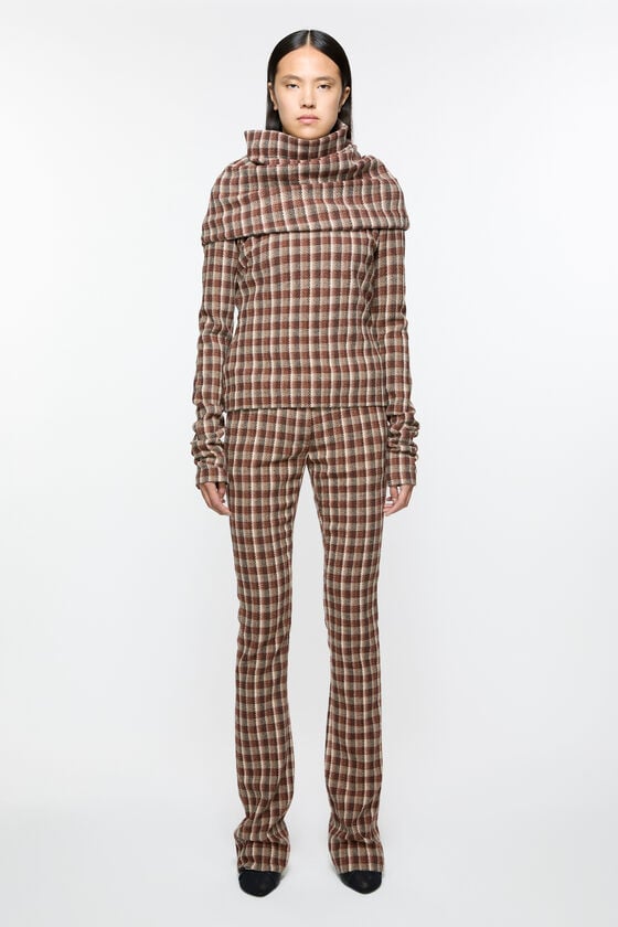 Acne Studios Check tailored trousers Laufsteg-Show Super Rabatt