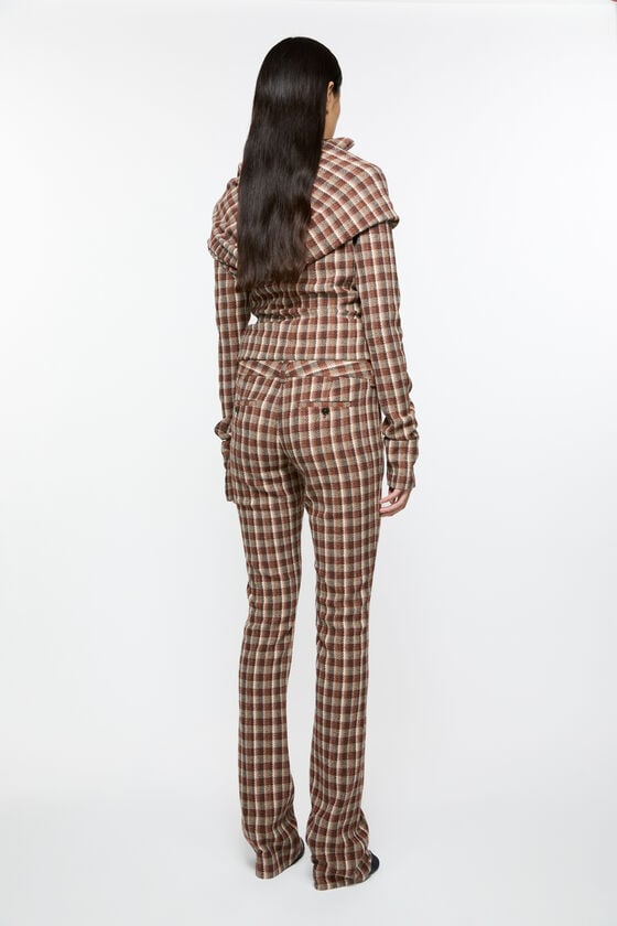 Acne Studios Check tailored trousers Laufsteg-Show Super Rabatt