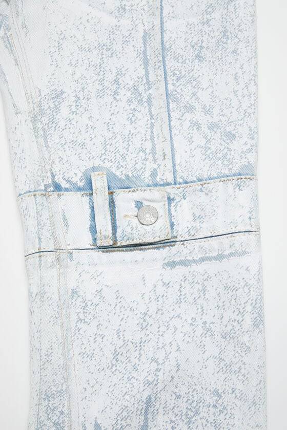 Acne Studios Bedruckte Jeans – Slim Fit Laufsteg-Show Online