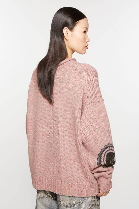 Acne Studios Bedruckter Pullover aus Wollmischung Fabrikverkauf