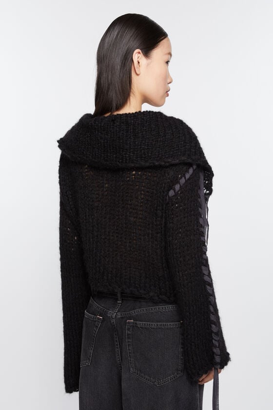 Acne Studios Strickjacke mit Schnürung Fabrik Onlineshop