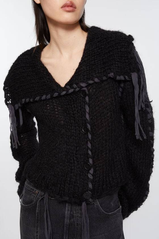 Acne Studios Strickjacke mit Schnürung Fabrik Onlineshop