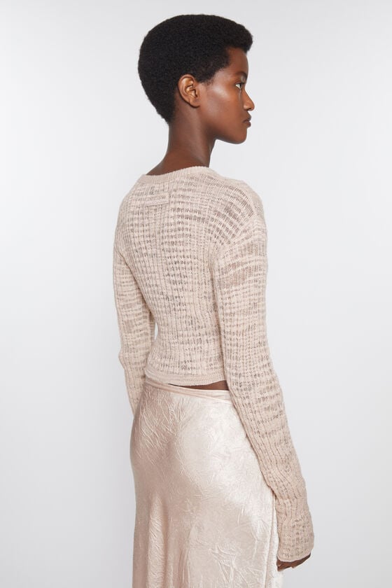 Acne Studios Strickjacke aus breitem Rippstrick Großer Ausverkauf