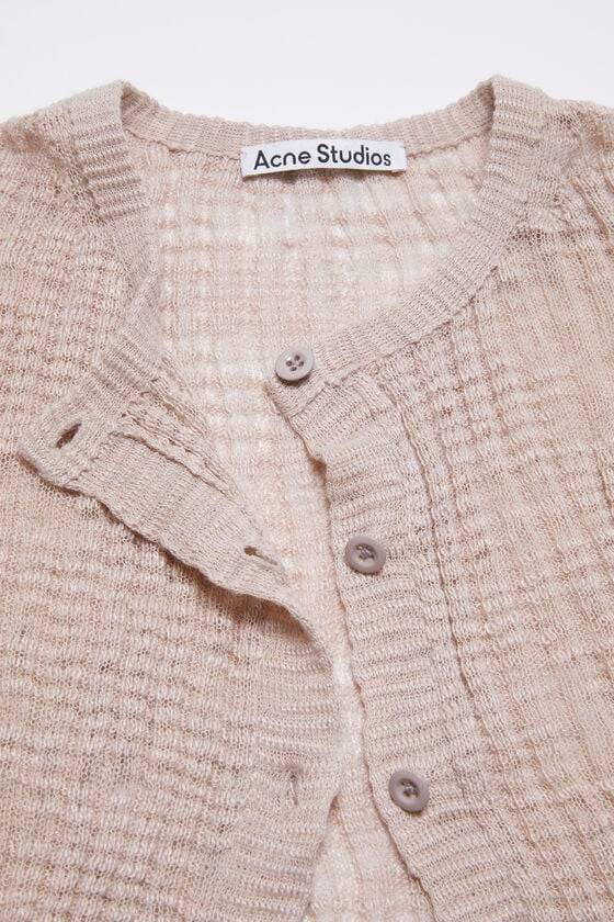 Acne Studios Strickjacke aus breitem Rippstrick Großer Ausverkauf