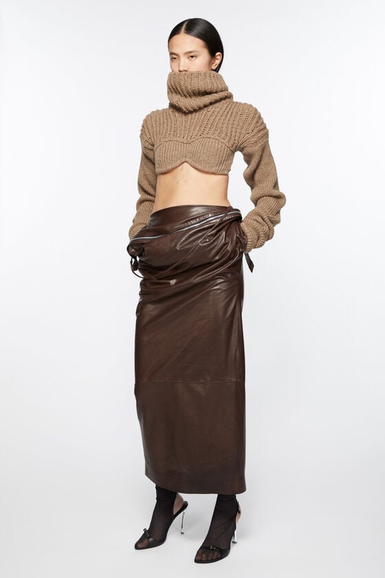 Acne Studios Cropped high neck knit Laufsteg-Show Preisnachlass
