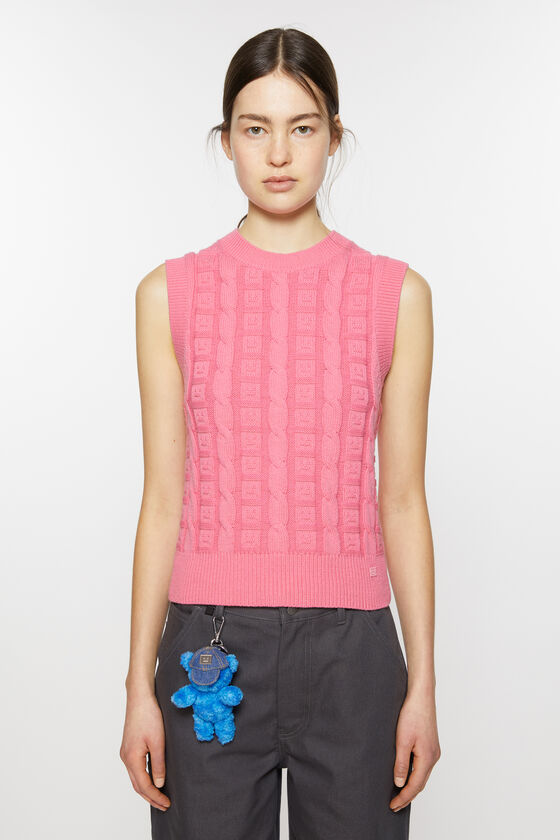 Acne Studios Ärmelloser Zopfstrickpullover Unisex Muttertagsangebot