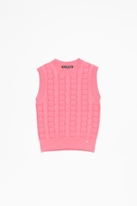 Acne Studios Ärmelloser Zopfstrickpullover Unisex Muttertagsangebot
