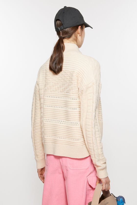 Acne Studios Strickjacke aus Patchwork-Strick Unisex Lagerräumung
