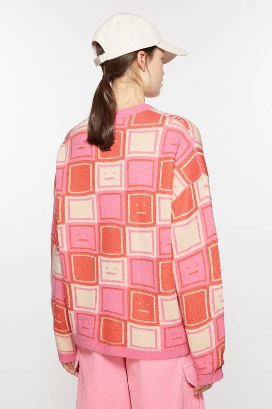 Acne Studios Jacquard-Pullover mit Rundhalsausschnitt Unisex Heißer Verkauf