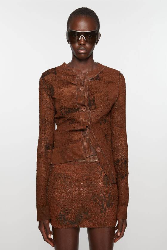 Acne Studios Strickjacke mit asymmetrischer Knopfleiste Laufsteg-Show Exklusive Angebote