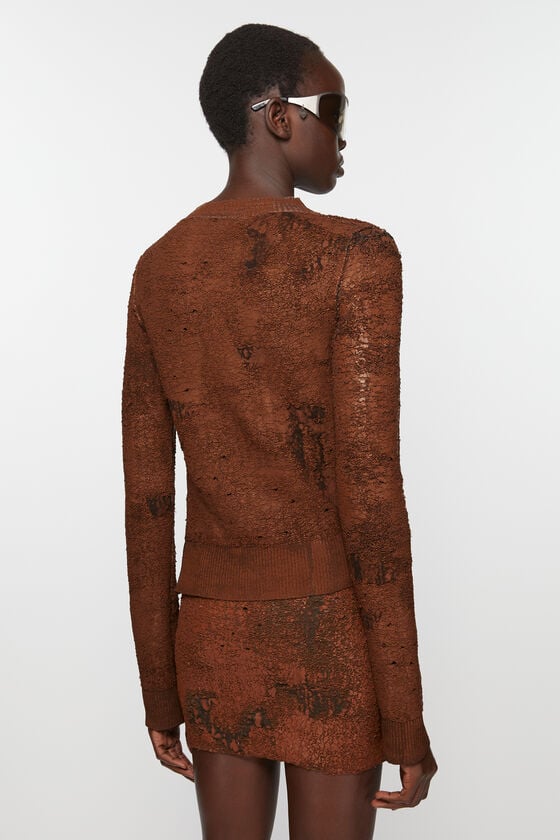 Acne Studios Strickjacke mit asymmetrischer Knopfleiste Laufsteg-Show Exklusive Angebote
