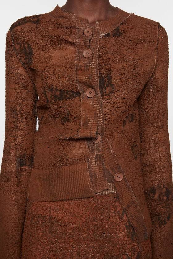Acne Studios Strickjacke mit asymmetrischer Knopfleiste Laufsteg-Show Exklusive Angebote