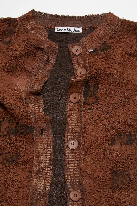 Acne Studios Strickjacke mit asymmetrischer Knopfleiste Laufsteg-Show Exklusive Angebote