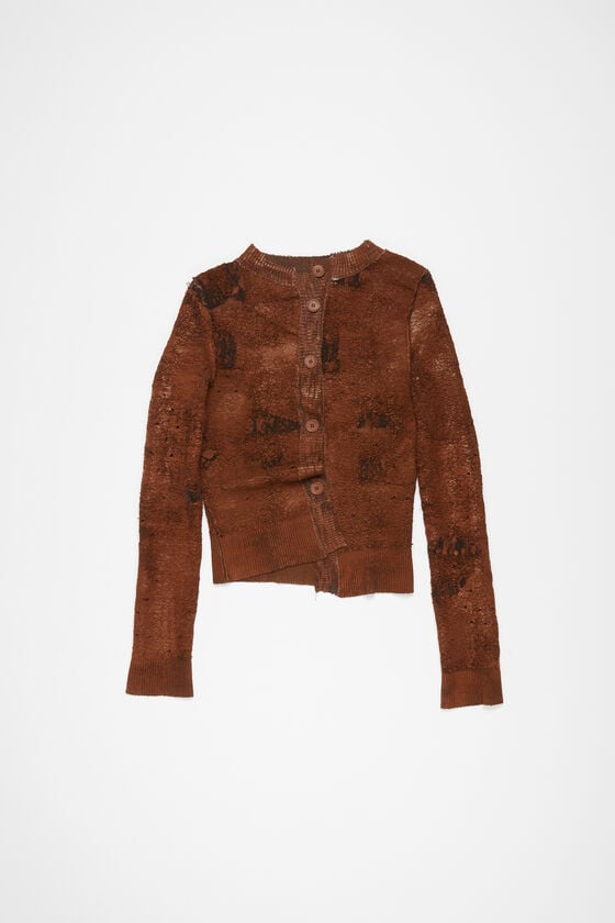Acne Studios Strickjacke mit asymmetrischer Knopfleiste Laufsteg-Show Exklusive Angebote