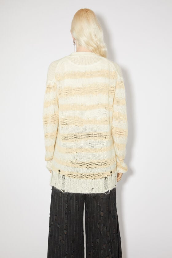 Acne Studios Gestreifter Cardigan im Used-Look Große Rabatte