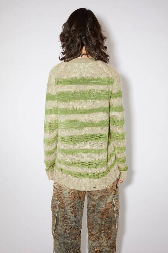 Acne Studios Distressed stripe cardigan Neuheiten