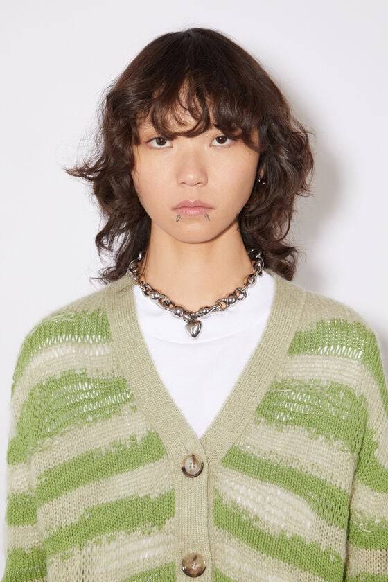 Acne Studios Distressed stripe cardigan Neuheiten
