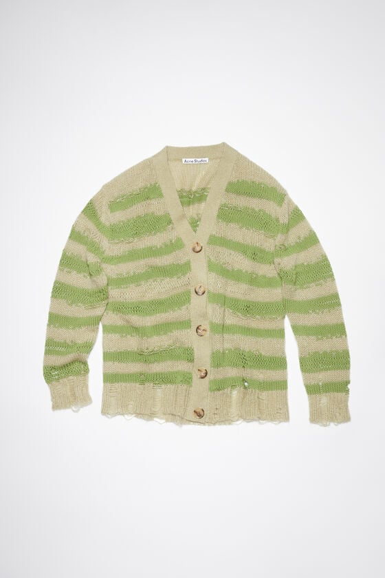 Acne Studios Distressed stripe cardigan Neuheiten