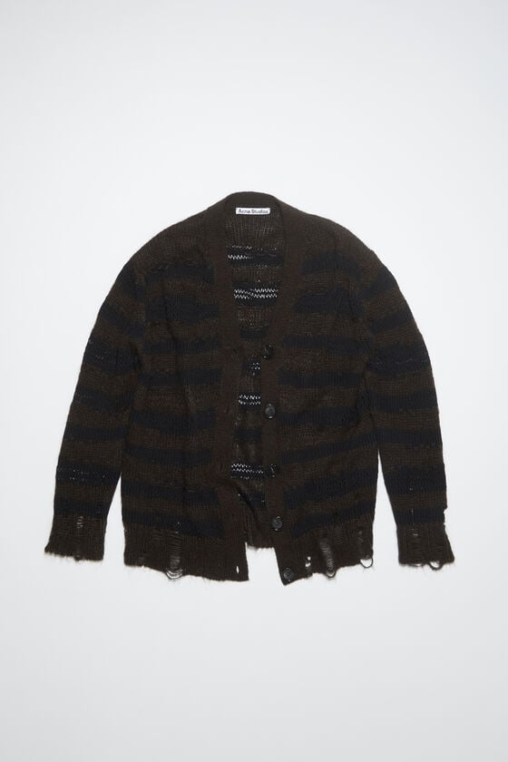 Acne Studios Gestreifter Cardigan im Used-Look Riesige Ersparnisse