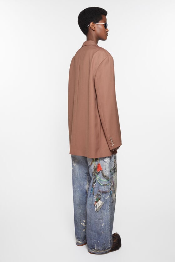 Acne Studios Einreihige Jacke Kostenlose Rückgabe