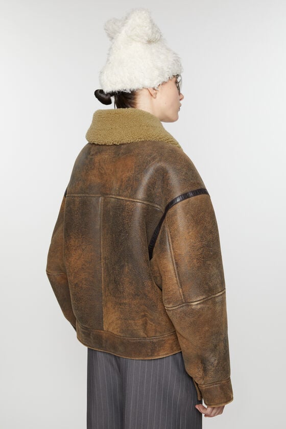 Acne Studios Lederjacke mit Shearling Bis zu 60% Rabatt